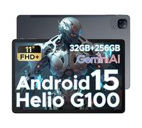 DOOGEE Tab E3 Android 15 Tablet - 2025 Newest AI Tablets, Helio G100 Octa-Core, 32GB+256GB/2TB, 8800mAh, 11 Inch FD+ 90Hz, Android Tablet With SIM Card Slots, 5G WIFI|GPS| BT5.2|Face ID- Gray