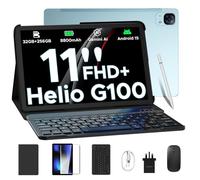 DOOGEE Tab E3 Android 15 Tablet, Helio G100 Octa-Core Android Tablets with sim card slot, 32GB+256GB/2TB, Gemini AI Gaming Tablet 11 Inch, 8800mAh Battery, Tablets with Keyboard, Pen, Mouse&Case-Blue