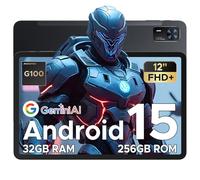 DOOGEE Tab E3+ Android 15 Tablets 12 Inch Android, FHD+Tablet With SIM Card Slot, Helio G100 Octa-Core AI Tablets, 90 Hz Gaming Tablet, 32GB+256GB/2TB, 8800mAh, 7.6mm Ultra-thin/Quad Speakers/Face ID