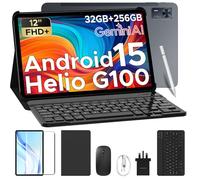 DOOGEE Tab E3+ Android 15 Tablets, 12 Inch FHD+ Tablet with Keyboard, Helio G100 Android Tablets, 90 Hz Tablet With SIM Card Slot, 32GB+256GB/2TB, 8800mAh, Gemini AI, 7.5mm/Quad Speakers/Face I