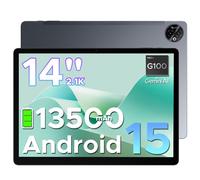 DOOGEE Tab E3 Max 14 Inch Tablet Android 15 Gaming Tablet 13500mAh Large Battery MTK G100 Octa-Core 32GB RAM+256GB ROM (2TB TF), 2.1K (2160 * 1440) Display 16MP+2MP+8MP 4G LTE/5G WLAN/GPS/GMS - Gray