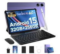 DOOGEE Tab G6+ Android 15 Tablet with Keyboard(2025), 8000mAh Battery Gemini AI Tablets 11 Inch, Unisoc T7280 Octa Core 32GB+256GB/2TB, Gaming Tablet with Pen, Mouse&Case