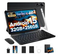 DOOGEE Tab G6+ Android 15 Tablet with Keyboard(2025), 8000mAh Battery Gemini AI Tablets 11 Inch, Unisoc T7280 Octa Core 32GB+256GB/2TB, Widevine L1, Gaming Tablet with Pen, Mouse&Case