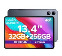 DOOGEE TAB G6 MAX Android 16 Tablets, 13.4 inch FHD+ Tablet, 11000mAh, 32GB RAM + 256GB ROM/2TB, 90Hz IPS Screen Android Tablets, Octa-core Gaming tablet, 5G Wifi/Widevine L1/Face ID/OTG, Gray
