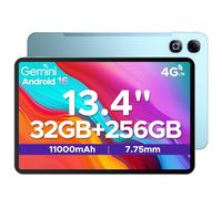 DOOGEE TAB G6 MAX Android 16 Tablets, 13.4 inch FHD+ Tablet, 11000mAh, 32GB RAM + 256GB ROM/2TB, 90Hz IPS Screen Android Tablets, Octa-core Gaming tablet, 5G Wifi/Widevine L1/Face ID/OTG, Blue