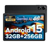 DOOGEE Tab G6 Plus Android 15 Tablet 2025 Newest 11 inchTablets with Sim Card Slot AI FHD+ 32GB RAM+256GB ROM/2 TB 8000mAh Octa-Core T7280|Widevine L1|5G WIFI|tooth 5.0|GPS Tablet Android - , BLACK