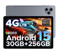 DOOGEE TAB G6 Tablet 11 inch Android 15 Tablets, 30GB+256GB/2TB tablet with sim card slot, 8000 mAh & T7250 Octa Core Android Tablets, 4G LTE + 2 Speaker + Widevine L1|Face ID|BT 5.0|5G WiFi|GPS, GRAY