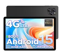 DOOGEE TAB G6 Tablet 11 inch Android 15 Tablets, 30GB+256GB/2TB tablet with sim card slot, 8000 mAh & T7250 Octa Core Android Tablets, 4G LTE+2 Speaker+Netflix+Widevine L1|Face ID|BT 5.0|5G WiFi|GPS