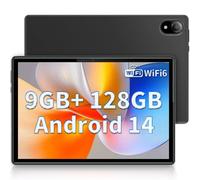 DOOGEE U10 2025 Newest Android 14 10" Tablet 9GB RAM+128GB ROM 1TB TF, Bluetooth 5.0 WIFI 6 Tablet, Android Tablets 1280x800 HD IPS Screen, OTG, Type C, 3.5mm Headphone Jack, Tablet PC 2025 - Gray