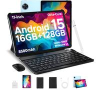 DOOGEE U11 (2025) Tablet Android 15 con teclado, tablet Android de 11 pulgadas 16 GB+128 GB/2 TB TF Octa-Core Gaming Tablets, visualización de 90Hz, 8580 mAh, 1080P, BT5.0+5G WiFi, 13MP+5MP, Face ID