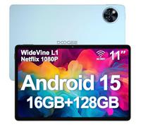 DOOGEE U11 Android 15 Tablet 11 Inch - 2025 Newest Android Tablets 16GB+128GB/2TB, 8580mAh, 90 Hz Octa-Core Gaming Tablet, Widevine L1, Netflix 1080P, BT5.0, 5G WiFi,13MP+5MP, GPS, OTG - Blue