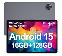DOOGEE U11 Android 15 Tablets, 11 Inch Tablet, 16GB+128GB/2TB, 8580mAh, 90 Hz Screen Gaming Tablet, Octa Core Android Tablets, 5G WiFi/Widevine L1/ Netflix/Face Unlocking/ 13MP+5MP/OTG/GPS - Gray