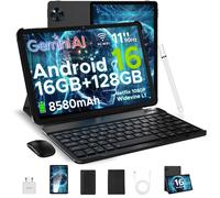 DOOGEE U11 Android 16 Tablet 11 Inch HD IPS 90Hz Display T7200 Octa-Core 16GB(4+12) 128GB 8580mAh Battery 13MP+5MP Widevine L1 Gray Tablet ONLY