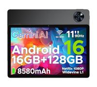 DOOGEE U11 Android 16 Tablet,11 Inch Tablet with Gemini AI,16GB+128GB/2TB,8580mAh Gaming Tablets,Unisoc T7200 Octa-Core,13MP+5MP Tablets,2.4G+5G WiFi / WidevineL1/3.5mm Audio/Face ID/OTG