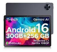 DOOGEE U11 Pro 2025 Newest Android 16 Tablet 11 Inch, Gemini AI Android Tablets Octa-Core 32GB RAM 256GB ROM(TF 2TB), 8580mAh Battery, 3.5mm Jack | Widevine L1 | 5G WiFi | 13MP+5MP | GPS | OTG, Gray
