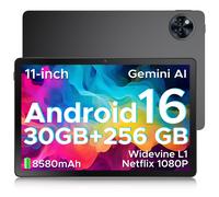 DOOGEE U11 Pro 2025 Newest Android 16 Tablet 11 Inch, Gemini AI Android Tablets Octa-Core 32GB RAM 256GB ROM(TF 2TB), 8580mAh Battery, 3.5mm Jack | Widevine L1 | 5G WiFi | 13MP+5MP | GPS | OTG, Black