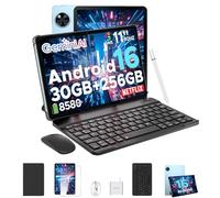 DOOGEE U11 Pro Android 16 Tablet With Gemini AI, 30GB RAM+256GB ROM/ 2TB, 11 Inch Tablets 90Hz& 8580mAh, 7.9mm Metal Body, Widevine L1|Face ID|5G WiFi, Android Tablet with Pen, Keyboard, Mouse& Case