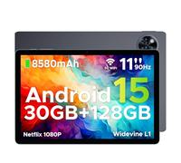 DOOGEE U11 PRO Android Tablets, 30GB RAM + 256GB ROM/2TB, Unisoc T7200 Octa-Core 11 Inch Tablet, 8580mAh Large Battery, 90Hz IPS Screen, 13MP+5MP Camera, Widevine L1/3.5mm Jack/Face Unlock/FM/OTG