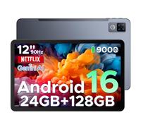 DOOGEE U12 Android 16 Tablet, 12 Inch Tablet, FHD+(2000x1200) 90Hz Large Screen Gaming Tablets, 24GB+128GB (2TB), Gemini AI Octa-Core, 9000mAh/18W, Camera 13+8MP, Widevine L1, 2.4G/5G WiFi, Face ID