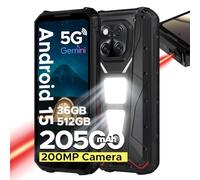 DOOGEE V MAX LR Rugged Smartphone, 40m Laser Rangefinder 5G Rugged Phone With Android 15, 1200LM Dual Lights, 20500mAh&45W Flash Charging, 36GB RAM+512GB ROM, 200MP+20MP Night Vision, 6.78",120Hz, NFC