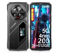 DOOGEE V40 PRO Rugged Smartphone 5G, 4nm Dimensity 7300, 36GB+512GB Mobile Phones,200MP+20MP Night Version, 6.78''FHD+120HZ & 1.47" Back Display Android Rugged Phone,3 Card Slots/5G Dual SIM/WiFi 6