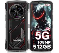 DOOGEE V40 Rugged Smartphone 5G, 32GB+512GB/2TB DDR5, 4nm Dimensity 7300 Rugged Phone, 6.78” FHD+/120Hz, 108MP+20MP Night Vision, 4K Recording, 6G WiFi/BT5.4/OTG/Dual SIM/Face/Fingerprint ID/NFC