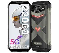 DOOGEE VMAX PLUS Rugged Phone 5G, 22000mAh/33W Fast, 512GB ROM, 200MP+32MP Camera, 20MP Night Vision, 6.58" FHD+120Hz IPS Waterdrop Screen, Android Rugged Smartphone, NFC - Gray