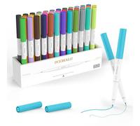 DOOHALO Dual tip Multi color Marker Pen Compatible with Cricut Maker4/ 3/Explore 3/Air 2/Air Machine 1.0 tips+0.4 tips for Drawing and Painting 36 Packs