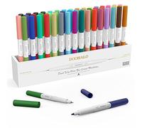 DOOHALO Fine Point Pens Set (48Pcs) for Cricut Maker 3/Maker/Explore 3/Air 2/Air,Dual Tip Marker Pen(0.4 Tip and 1.0 Tip),Dual Tip Coloring Brush Pen for Writing and Drawing