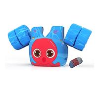 DOOHALO Kids Swim Puddle Floats,Toddler Swimming Aid Vest with Arm Band,Swimming Training Jumper for 28-70 Ibs Children,Infant Baby(2-6 years old)