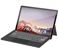 Dooho luetooth Keyboard for Surface Pro 7+/7/6/5/4/3, Wireless Type Cover with Touch Pad & Lighting Keys Compatible with Surface Pro, Ultra-Slim, UK Layout