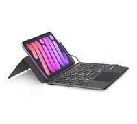 Doohoeek Universal Keyboard Wired & Dual Bluetooth for Tablet & Phone | Dual Bluetooth, Wired Mode, Lightweight keyboard with Trackpad, Stand & Backlit for iOS/Android/macOS/Windows