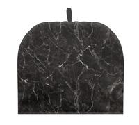 Doojoayie Black Marble Tea Kettle Quilt Tea Cosy, Tea Pot Cover Dust Proof Insulated Keep Warm, Tea Cosy for Teapot Polyester Fabric