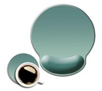 DOOKE ErgoComfort Wrist Rest Mouse Pad-Ergonomic Office Mousepad with Wrist Support-Non-Slip, Design Desk Accessories Mat for Home&Game Decor Bistro Green