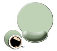 DOOKE ErgoComfort Wrist Rest Mouse Pad-Ergonomic Office Mousepad with Wrist Support-Non-Slip, Design Desk Accessories Mat for Home&Game Decor Antique Green