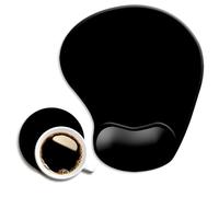 DOOKE Ergonomic Mouse Pad with Wrist Support and,Mouse Pads with Non-Slip PU Base for Home Office Working Studying Easy Typing & Pain Relief Black