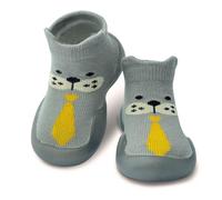 Dookeh Baby Sock Shoes (8-Gray, 12-18 Months, EU Size 19, Factory Size_Printed on Shoes 20/21)