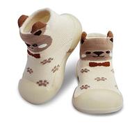 Dookeh Baby Sock Shoes (A2-Brown, 18-24 Months, EU Size 22, Factory Size_Printed on Shoes 24/25)