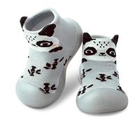 Dookeh Baby Sock Shoes (A2-Gray, 9-12 Months, EU Size 19, Factory Size_Printed on Shoes 20/21)