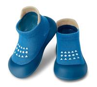 Dookeh Baby Sock Shoes (A3-Blue, 9-12 Months, EU Size 19, Factory Size_Printed on Shoes 20/21)