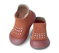 Dookeh Baby Sock Shoes (A3-Cherry, 9-12 Months, EU Size 19, Factory Size_Printed on Shoes 20/21)