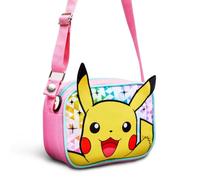 Dooku Crossbody Bag for Girls - Glitter Cheeks, Pink Pastel Shoulder Bag with Adjustable Strap, Zip Closure, and 3D Ear Detail - Official Merchandise