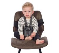 Dooky Baby Travel Chair/ Seat 5-Point Safety Harness, Universal Fit, Click System with Robust, Adjustable Straps, Broad Thick Velcro, Compact Foldable, Easy to Clean, 6-36 Months, Grey Melange