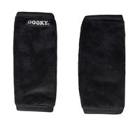 Dooky Car Seat Belt Pads, Harness Strap Pads for Baby's Protection, Universal Size Suitable for 3- and 5-Point Belt System, 2-Piece Set (Shoulder Pads), Soft Velvet, Plain Black