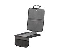 Dooky Car Seat Protection Mat with 3 Mesh Storage Compartments, Waterproof, Easily Adjustable Straps, Easy to Attach and Clean, 124 x 46 cm, Grey Melange