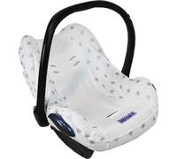 Dooky Group 0+ Baby Car Seat Cover, Universal Cotton 0-13Kg, Silver Star