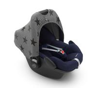Dooky Hoody Cover for Baby Car Seat/ Pram/ Stroller/ Pushchair, Universal Fit, Protects from Sun, Wind and Light Rain, UPF 50+ UV Protection, Easy to Install and Wash, Grey Stars