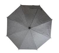 Dooky Parasol/ Umbrella for Pram/ Stroller/ Pushchair, UPF 50+ UV Protection, 180 Degree Flexibility with Duo Flex Technology, Wind and Waterproof, 100 Percent Polyester, 76 cm Span, Grey Melange