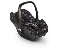Dooky Seat Cover/Protector, Universal Size, Fits Most Baby Car Seats with 3- and 5-Point Belt System, 95 Percent Cotton, 5 Percent Lycra, Easy to Install and Wash, Group 0+ yr, Black Romantic Leaves