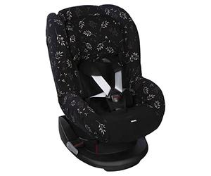 Dooky Seat Cover/Protector, Universal Size, Fits Most Baby Car Seats with 3- and 5-Point Belt System, 95 Percent Cotton, 5 Percent Lycra, Easy to Install and Wash, Group 1+ yr, Black Romantic Leaves